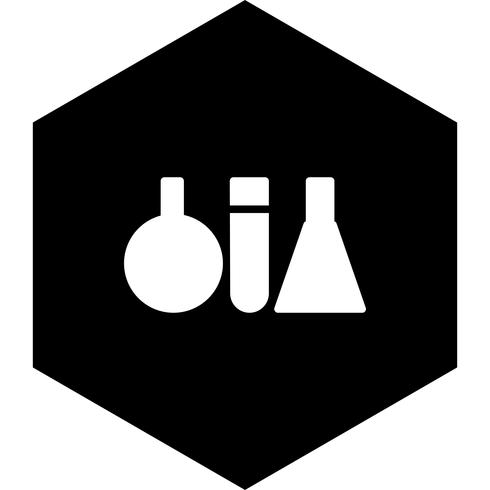Test Tubes Icon Design vector