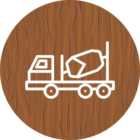 Concrete Mixer Icon Design vector