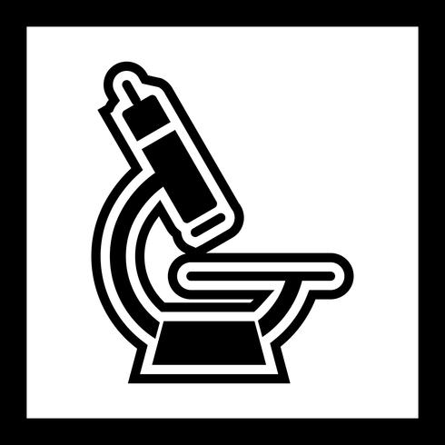 Diseño de iconos de microscopio vector