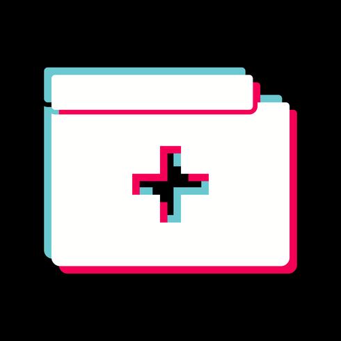 Medical Folder Icon Design vector