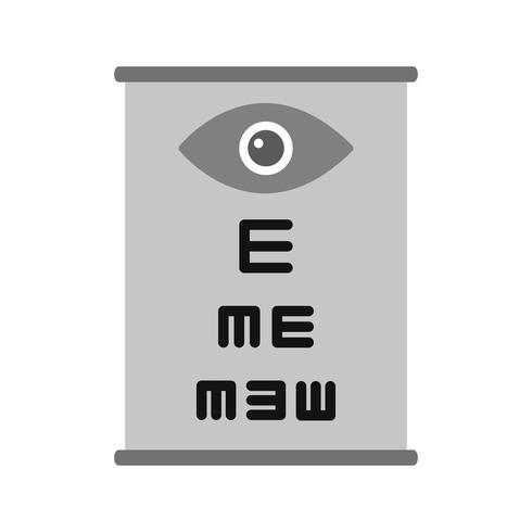 Eye Test Icon Design vector