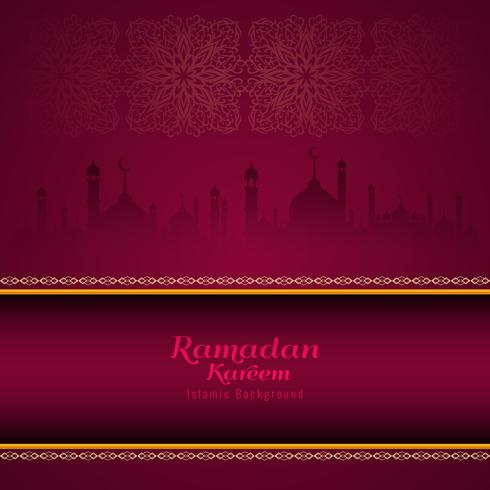 Resumen de antecedentes religiosos Ramadan Kareem con estilo vector