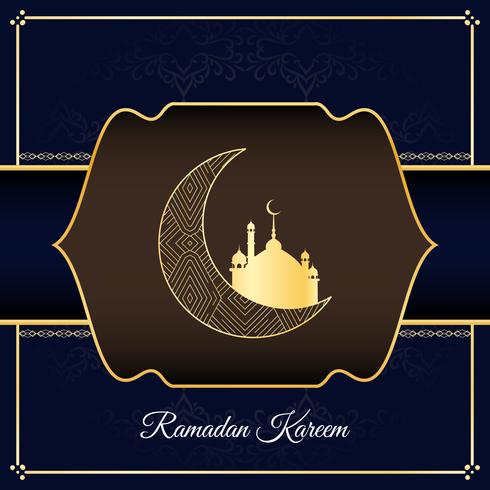 Abstract stylish Ramadan Kareem religious background vector