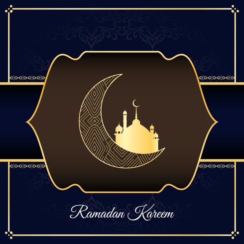 Resumen de antecedentes religiosos Ramadan Kareem con estilo vector