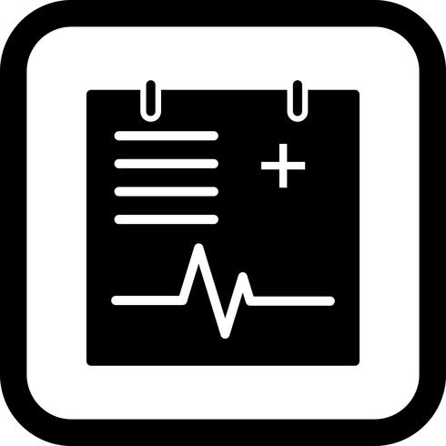 Medical Chart Icon Design vector
