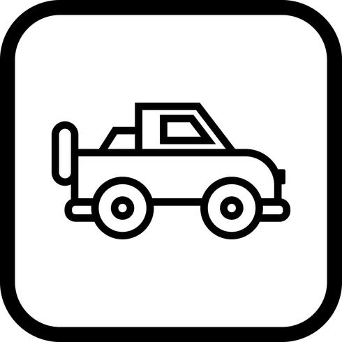 diseño de icono de jeep vector