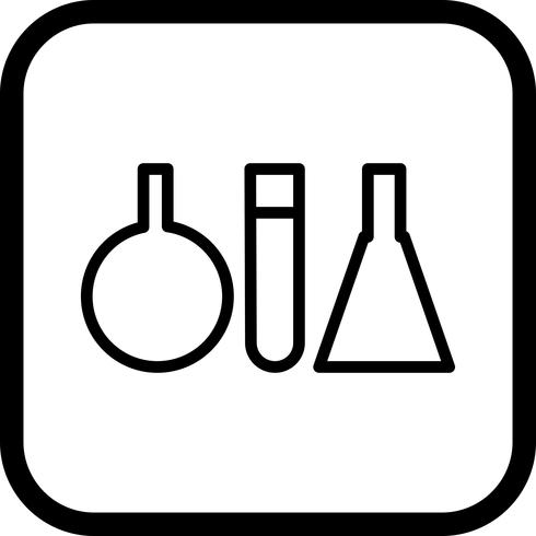 Test Tubes Icon Design vector