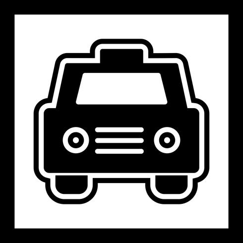 diseño de icono de taxi vector