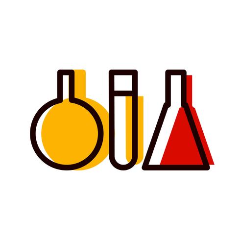 Test Tubes Icon Design vector