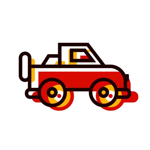 diseño de icono de jeep vector