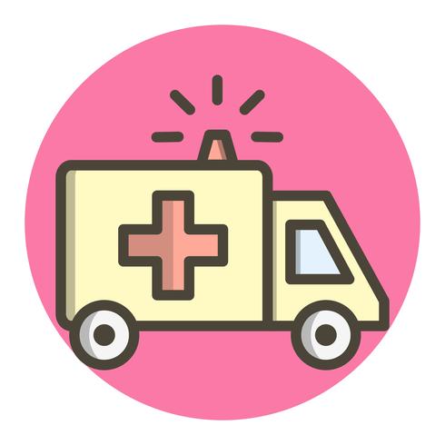 Ambulancia Icon Design vector