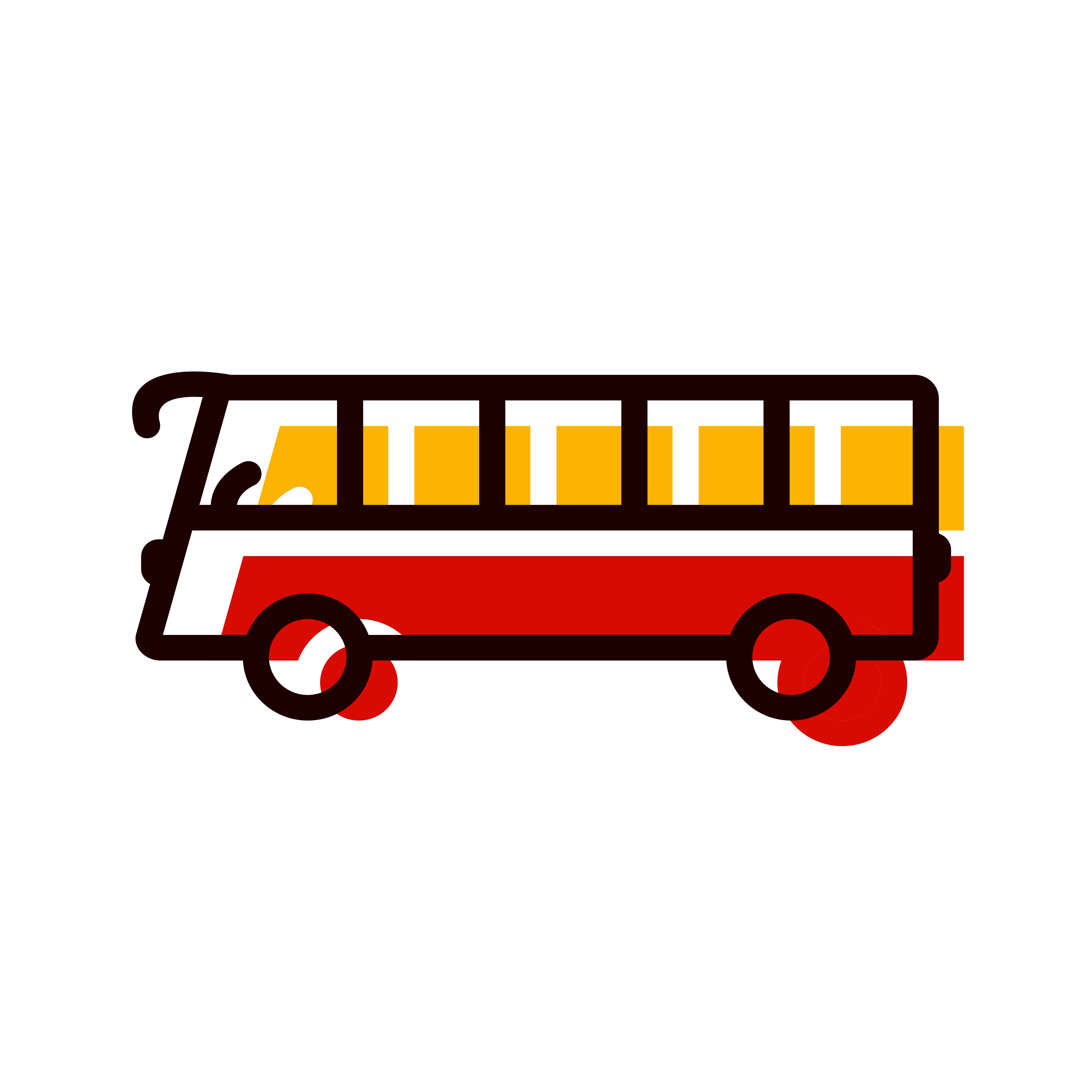 bus travel cartoon icon