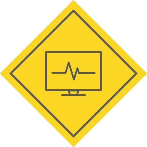 ECG Icon Design vector