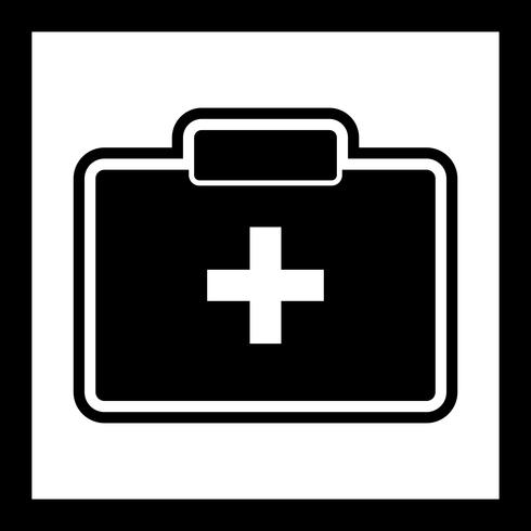 First Aid Box Icon Design vector