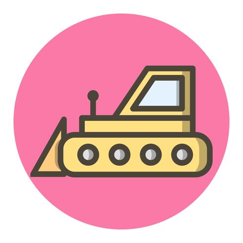 diseño de icono de bulldozer vector