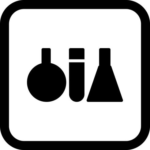 Test Tubes Icon Design vector