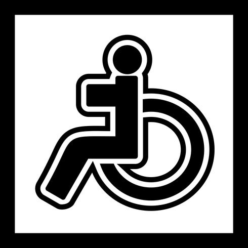  Handicapped Icon Design vector