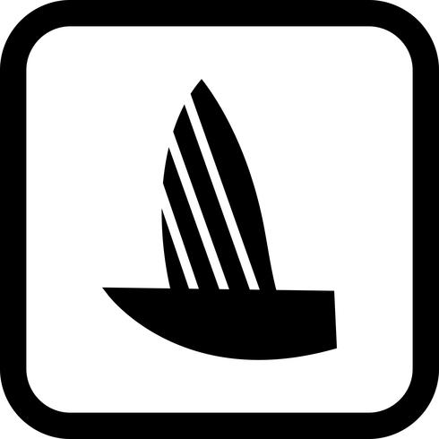 Diseño de icono de yate vector