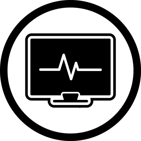 diseño de icono de ecg vector