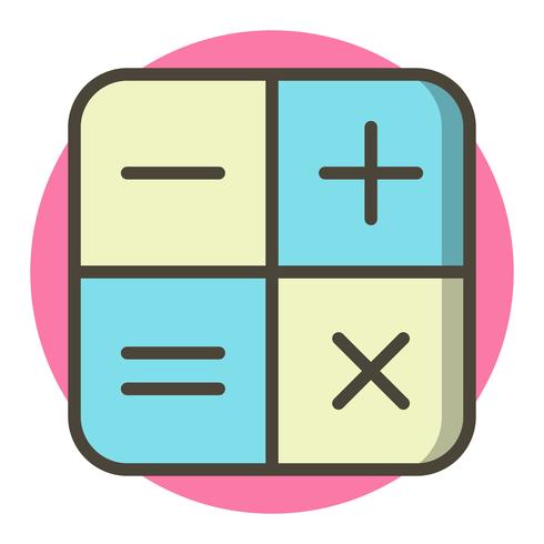 Diseño de iconos de calculadora vector