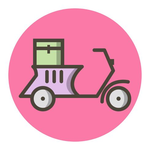 Delivery Motorbike Icon Design vector