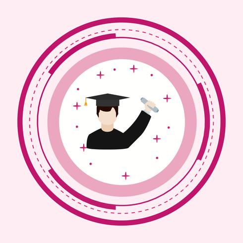 Getting Degree Icon Design vector