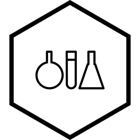 Test Tubes Icon Design vector