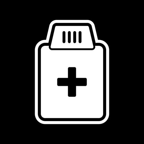 Medicine Bottle Icon Design vector