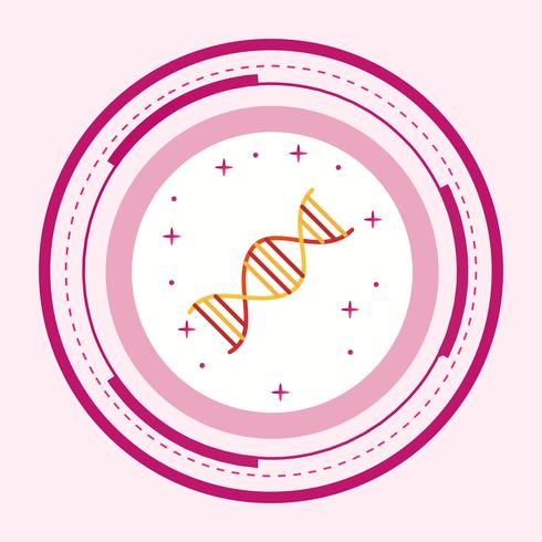 DNA Icon Design vector