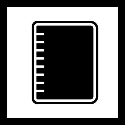 Spiral Notebook Icon Design vector