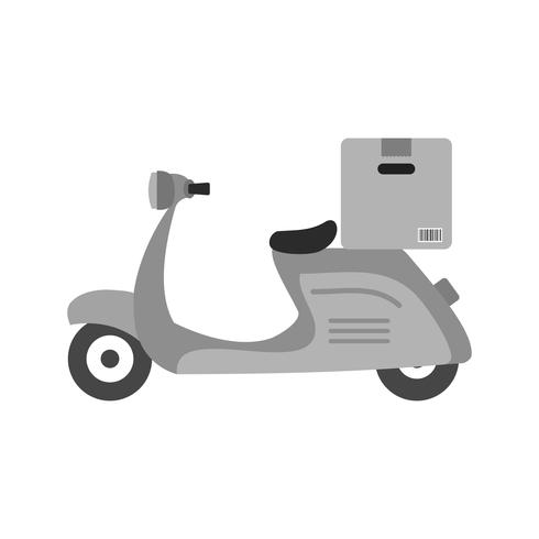 Delivery Motorbike Icon Design vector