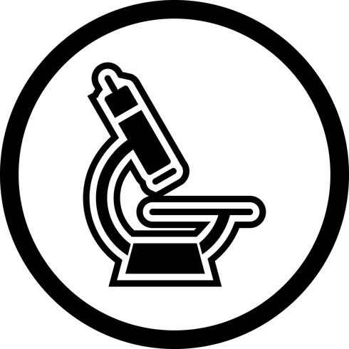 Diseño de iconos de microscopio vector