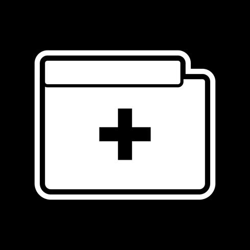 Medical Folder Icon Design vector