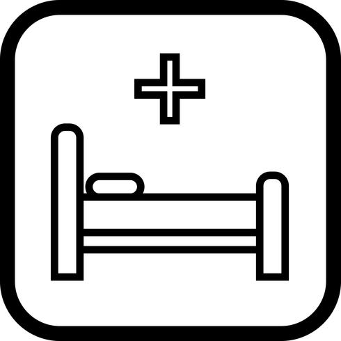 Bed Icon Design vector