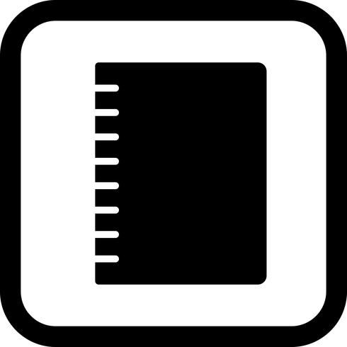 Spiral Notebook Icon Design vector