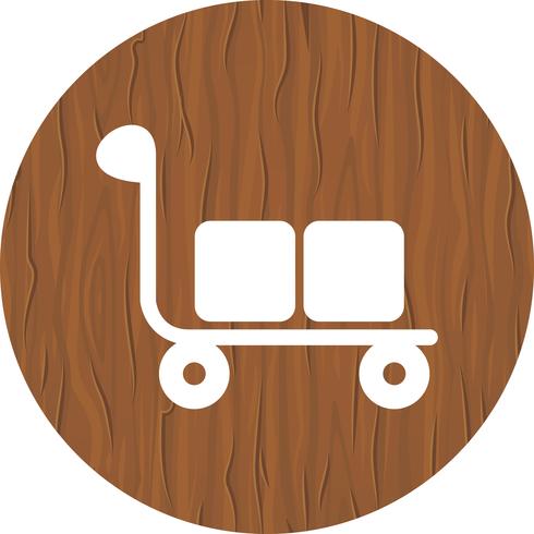 Trolley Icon Design vector