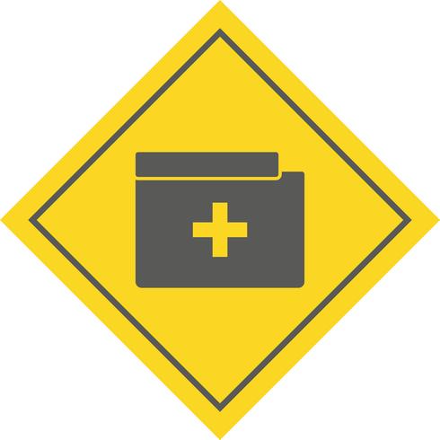 Medical Folder Icon Design vector