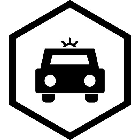 Police Car Icon Design vector