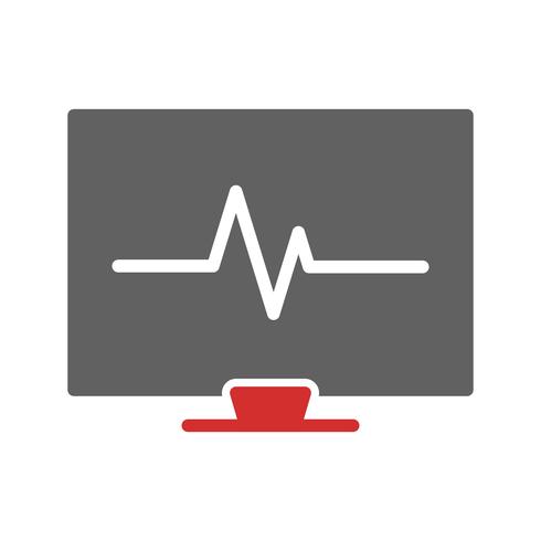 ECG Icon Design vector