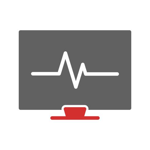 diseño de icono de ecg vector