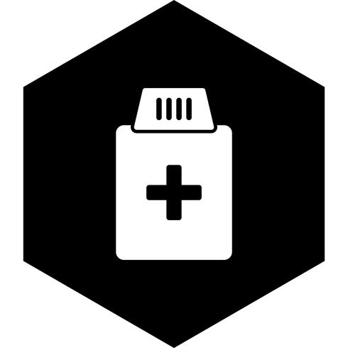 Medicine Bottle Icon Design vector