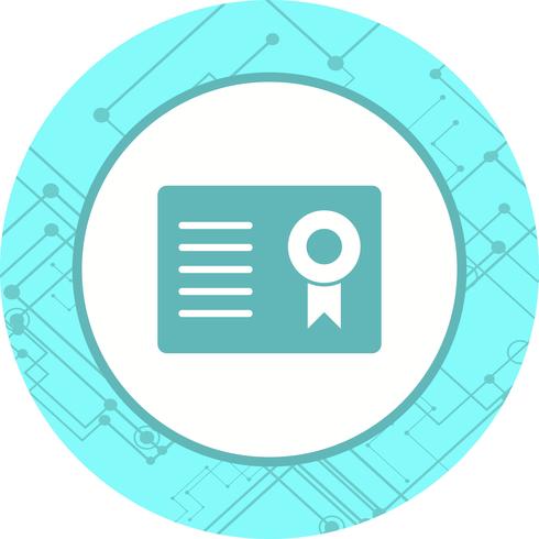 Certificate Icon Design vector