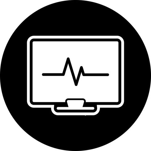 ECG Icon Design vector