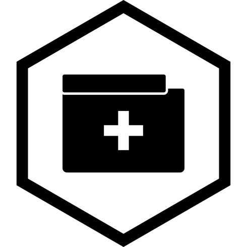 Medical Folder Icon Design vector