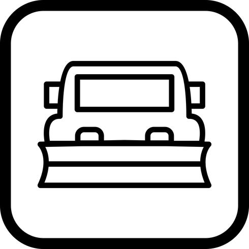 Snowplow Icon Design vector