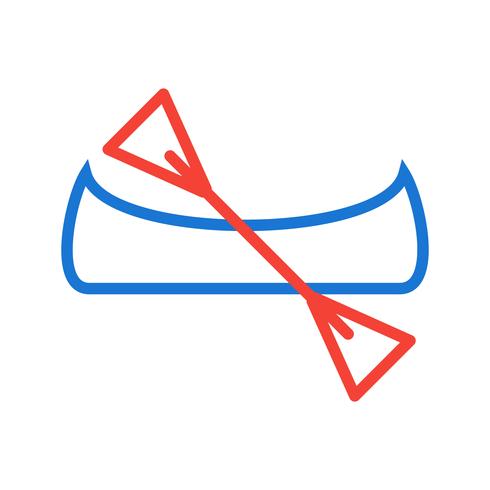 Canoe Icon Design vector