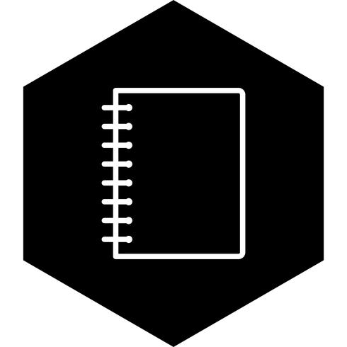 Spiral Notebook Icon Design vector