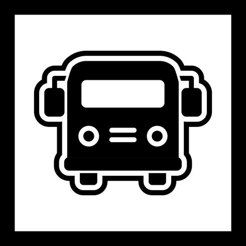 School bus Icon Design vector
