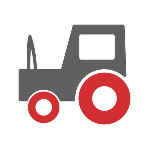  Tractor Icon Design vector