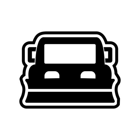 Snowplow Icon Design vector